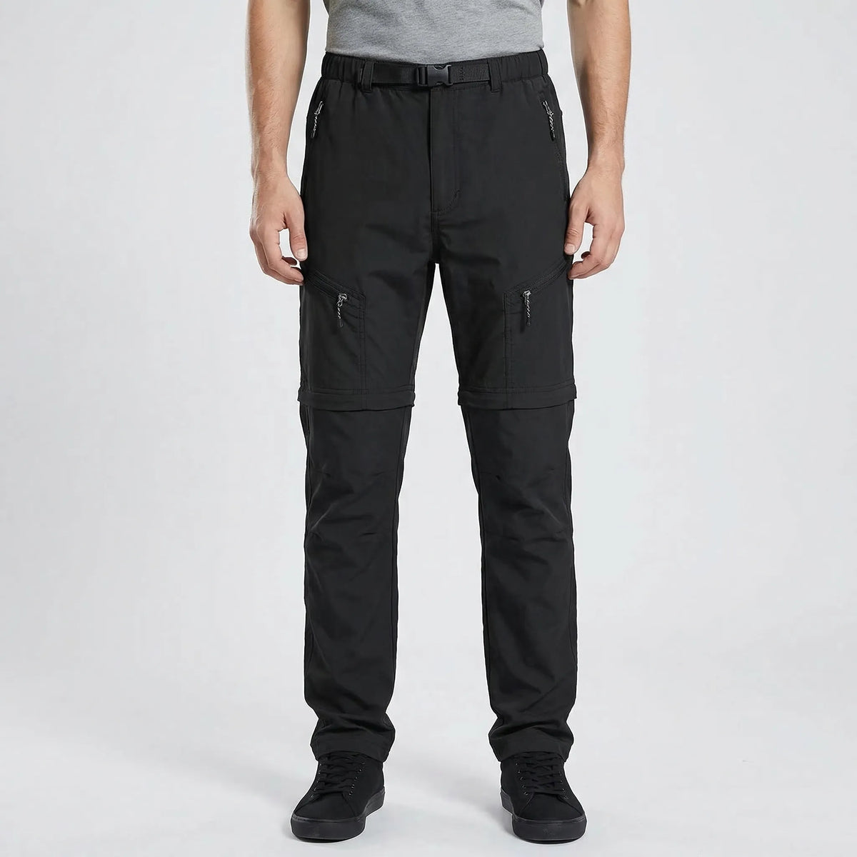 Men's zip-off cargo pants quick-drying convertible for outdoor hiking