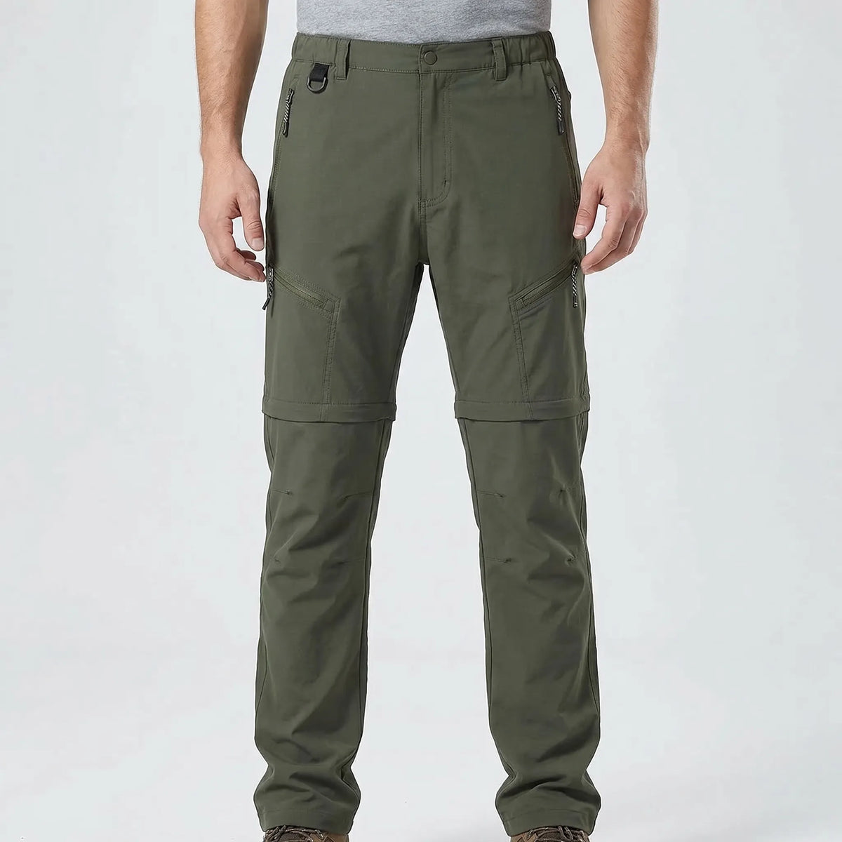 Men's zip-off cargo pants quick-drying convertible for outdoor hiking