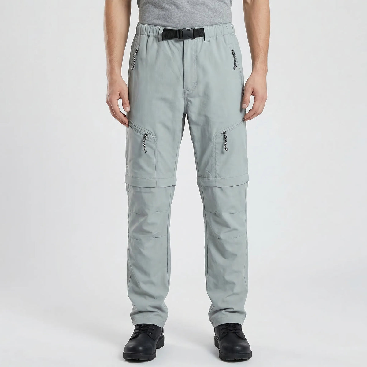 Men's zip-off cargo pants quick-drying convertible for outdoor hiking