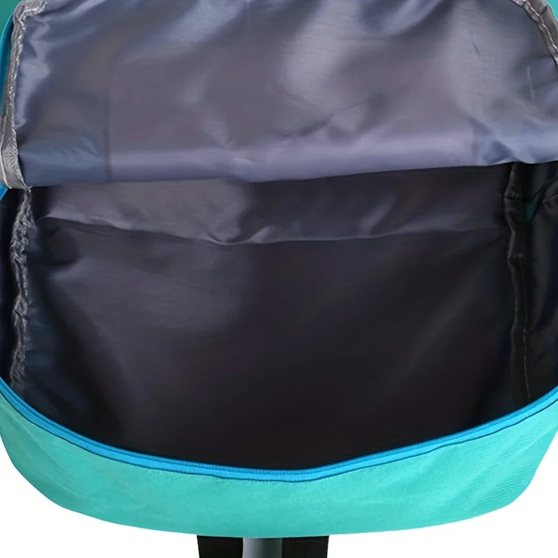Cute cartoon robot backpack with embroidered design and padded straps