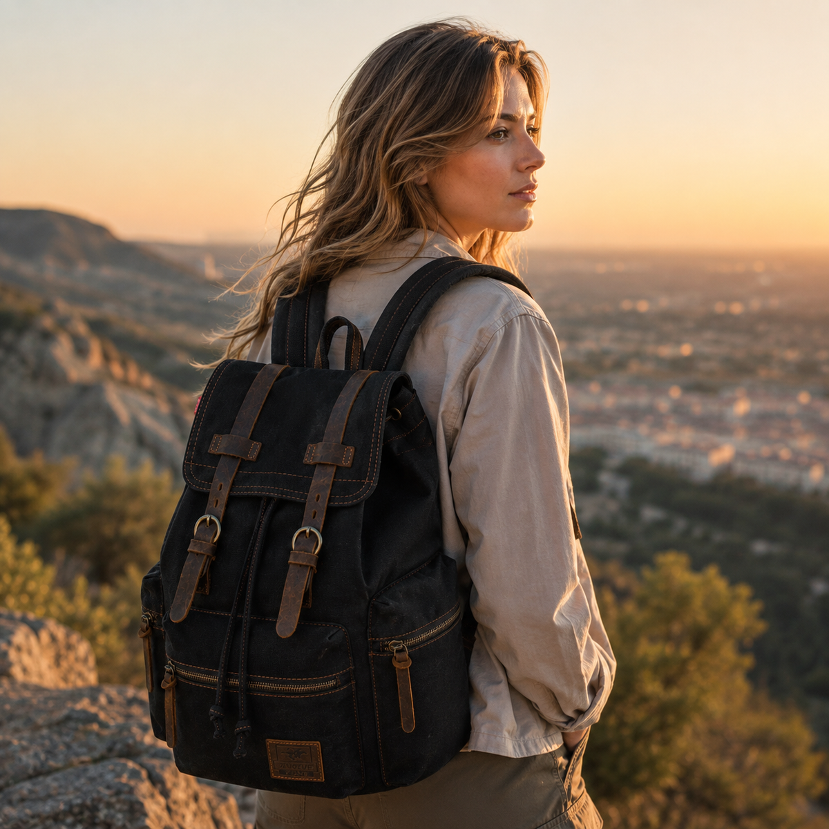 Thrives Outdoor | Rovwick Vintage-Style Drawstring Backpack