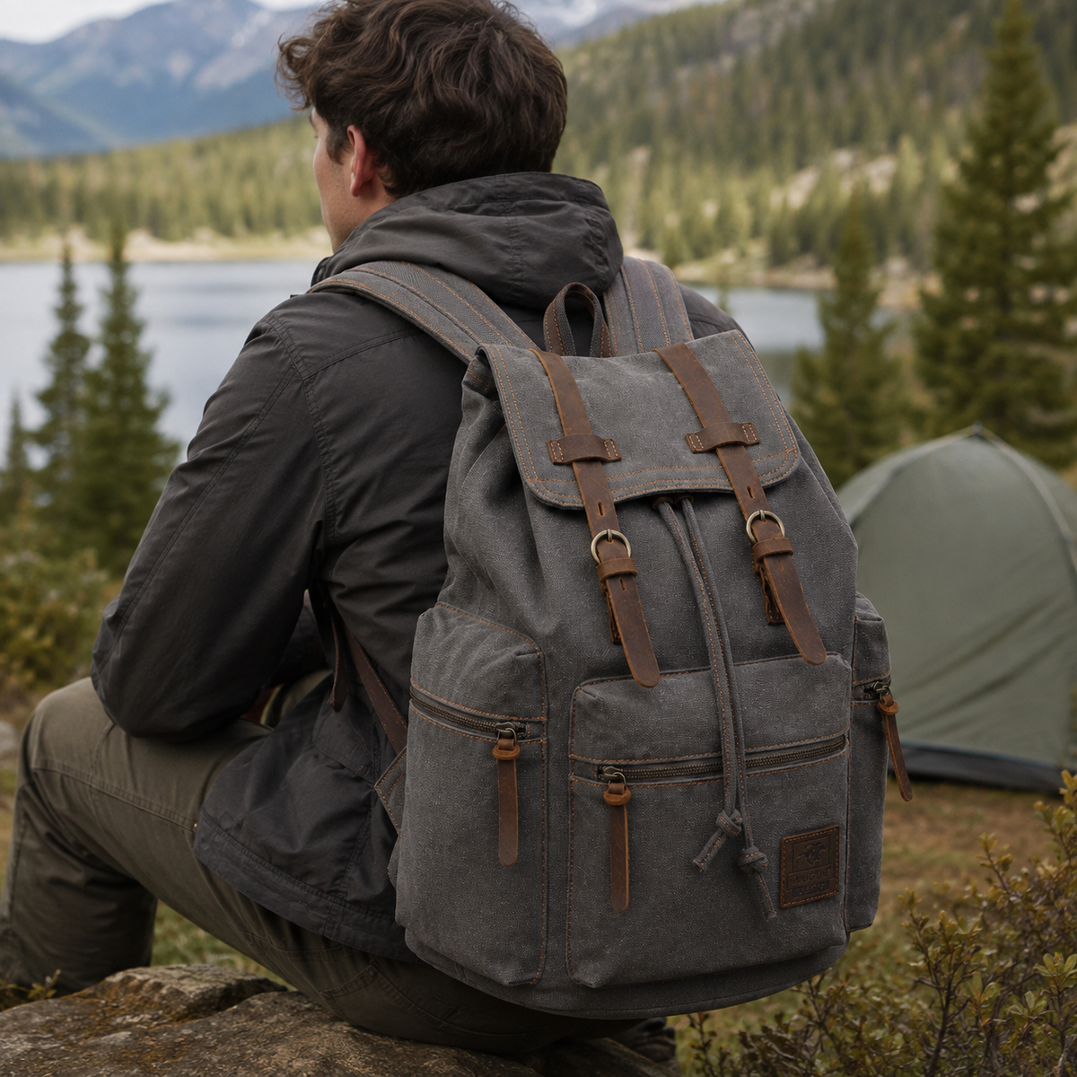 Thrives Outdoor | Rovwick Vintage-Style Drawstring Backpack
