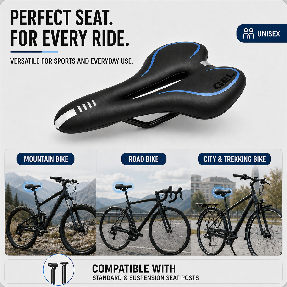 Thrives Outdoor | Saddlix Ergonomic Time Trial Saddle