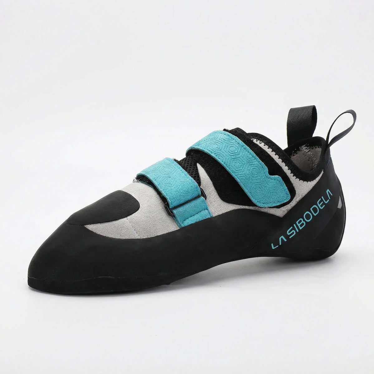 Beginner climbing shoe with grippy sole for indoor and outdoor use