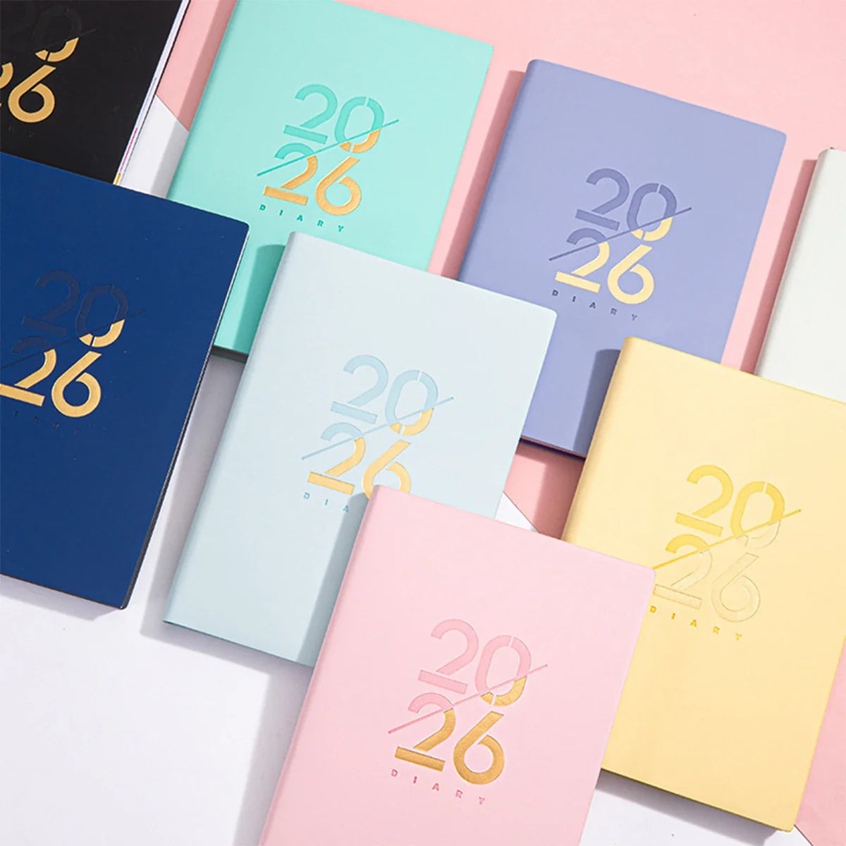 Compact A5 bilingual planner with weekly and monthly pages
