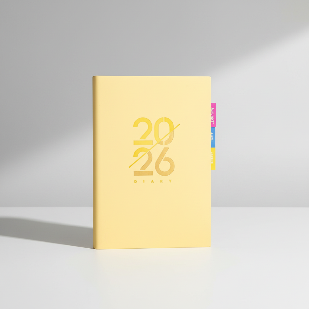 Compact A5 bilingual planner with weekly and monthly pages