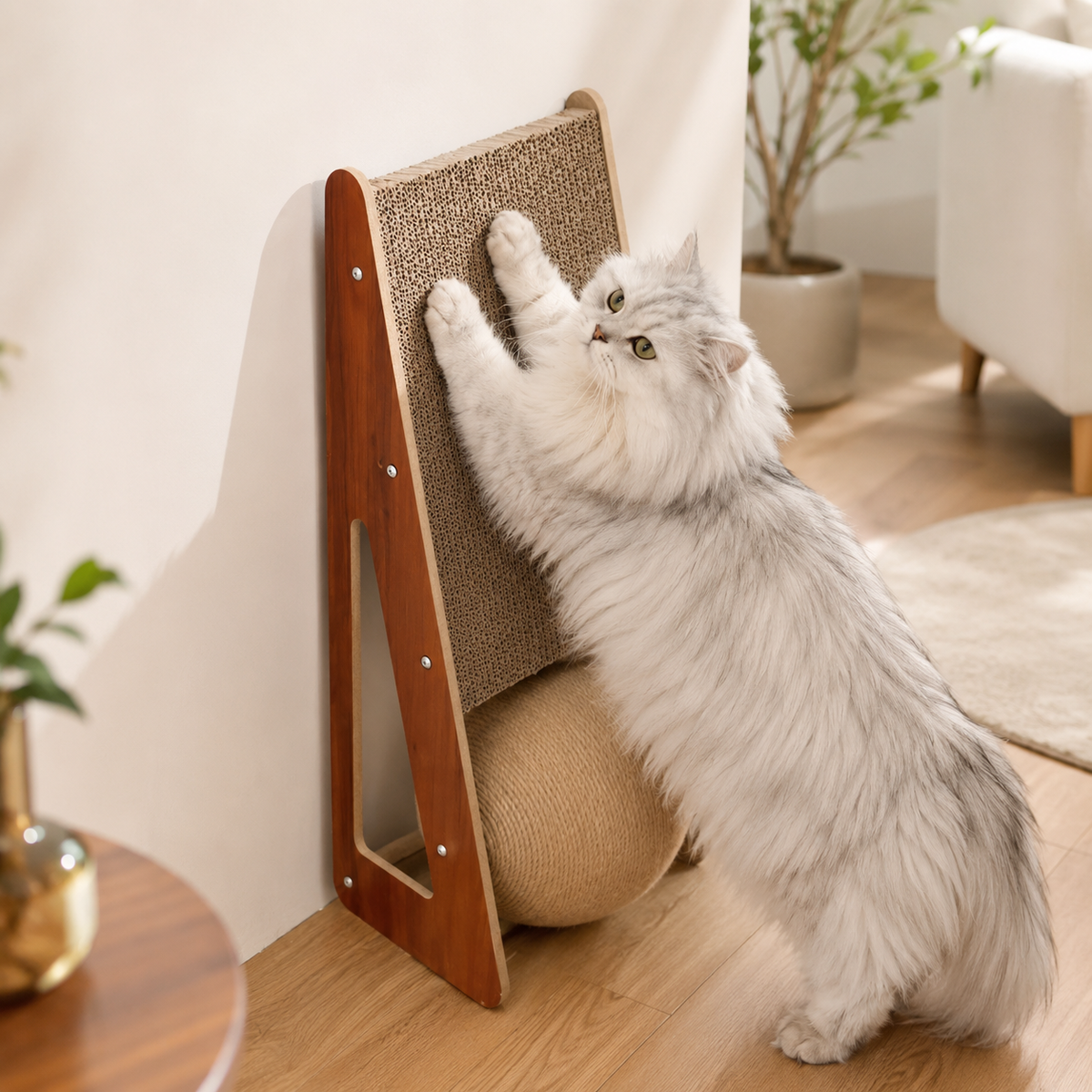 Thrives Outdoor | Scratchwell Vertical Wall-Leaning Cat Scratching Board