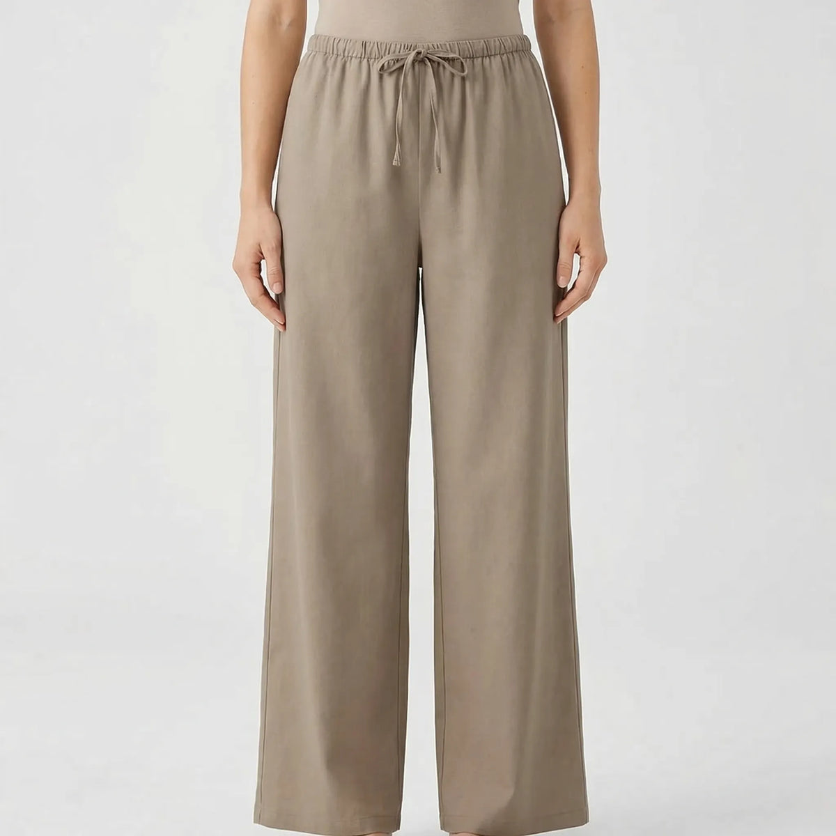 Women's wrap top and wide leg pant co-ord set