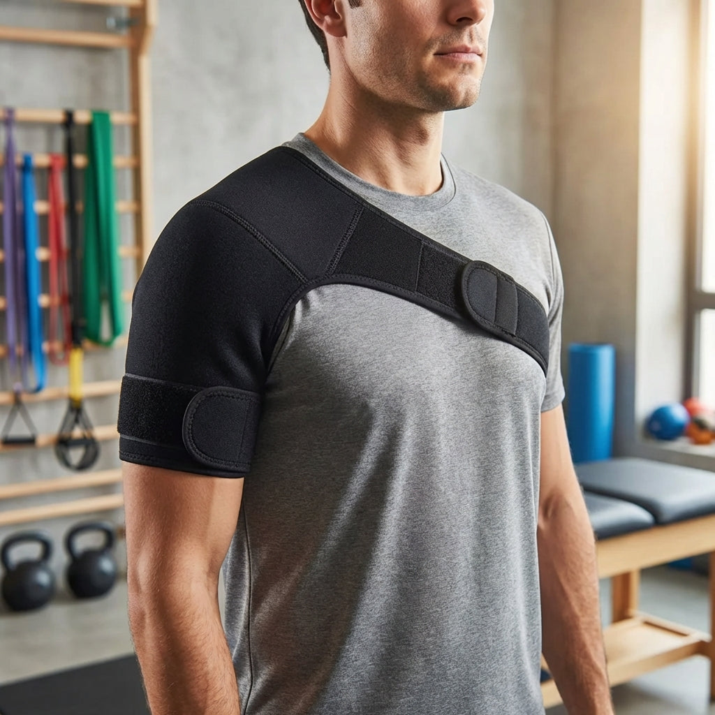 Adjustable Shoulder Support Brace for Pain Relief & Stability – Thrives ...