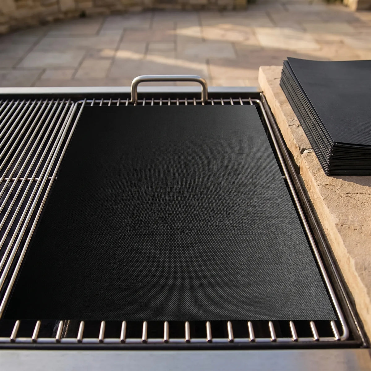 Rectangular non-stick grill mats heat resistant reusable cooking liner