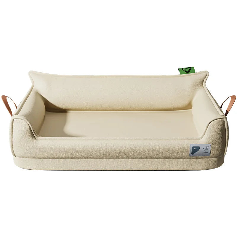 Orthopaedic dog bed rectangular sofa-style with raised sides washable non-slip