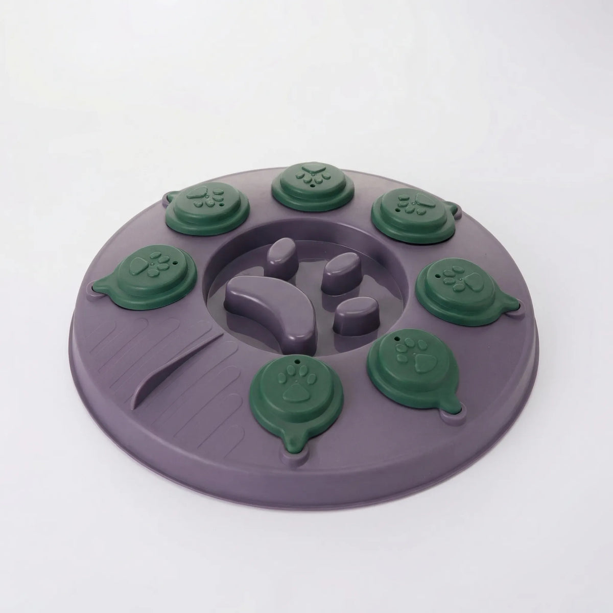 Interactive feeding puzzle board for dogs and cats with sliding compartments