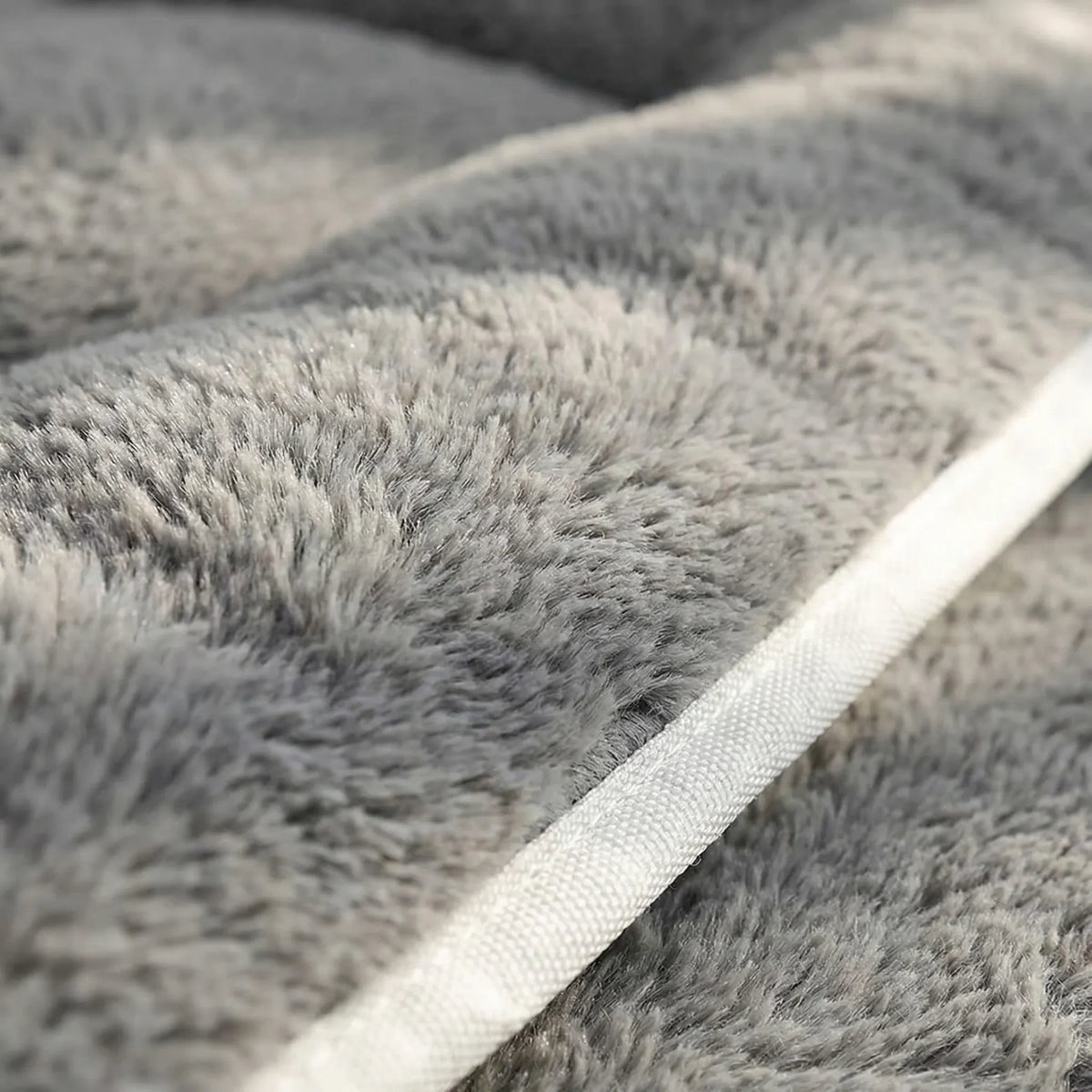 Extra large flat plush dog bed with quilted padding for all breeds
