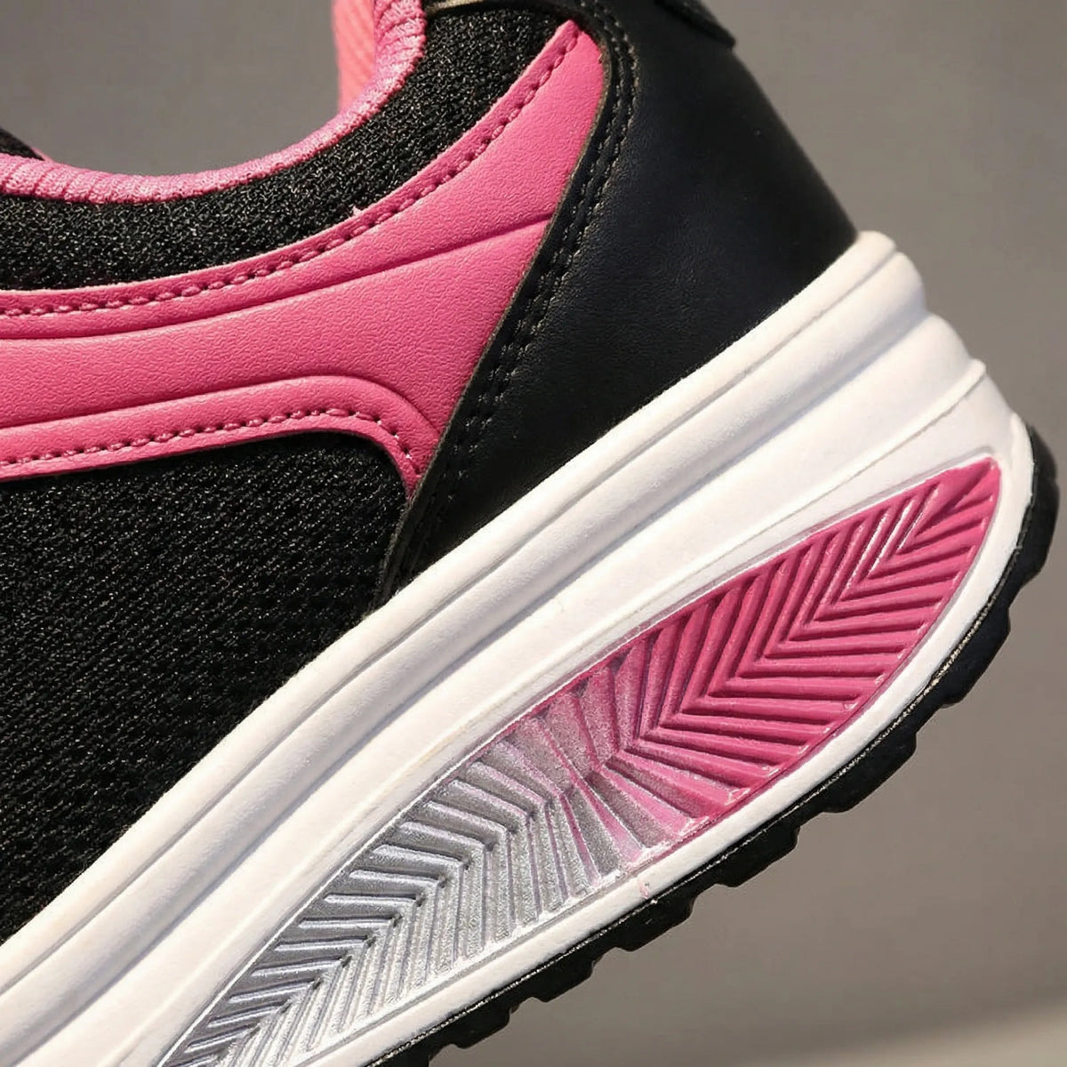Womens platform sneakers two-tone with rocker sole