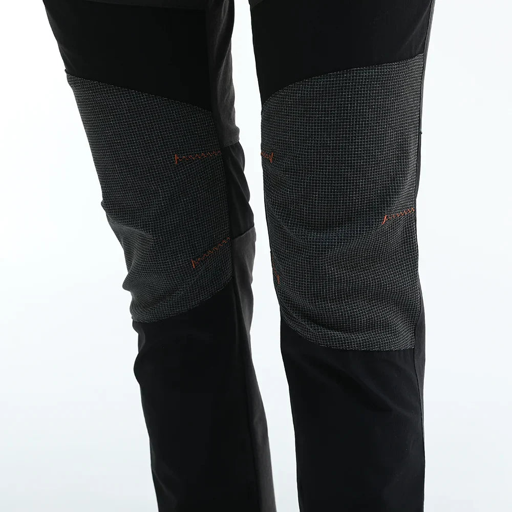 Women's water-repellent ripstop hiking pants with reinforced knees