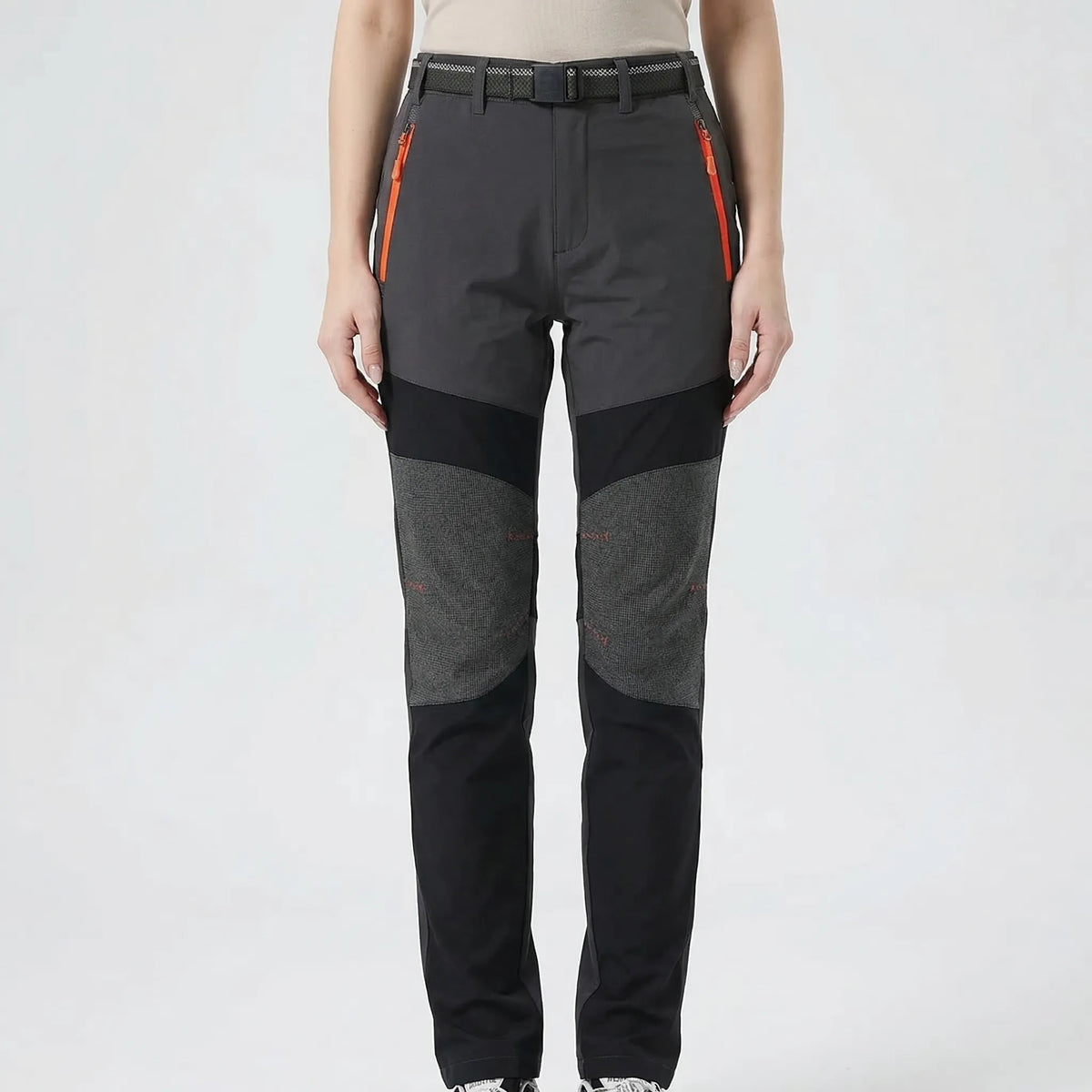 Women's water-repellent ripstop hiking pants with reinforced knees