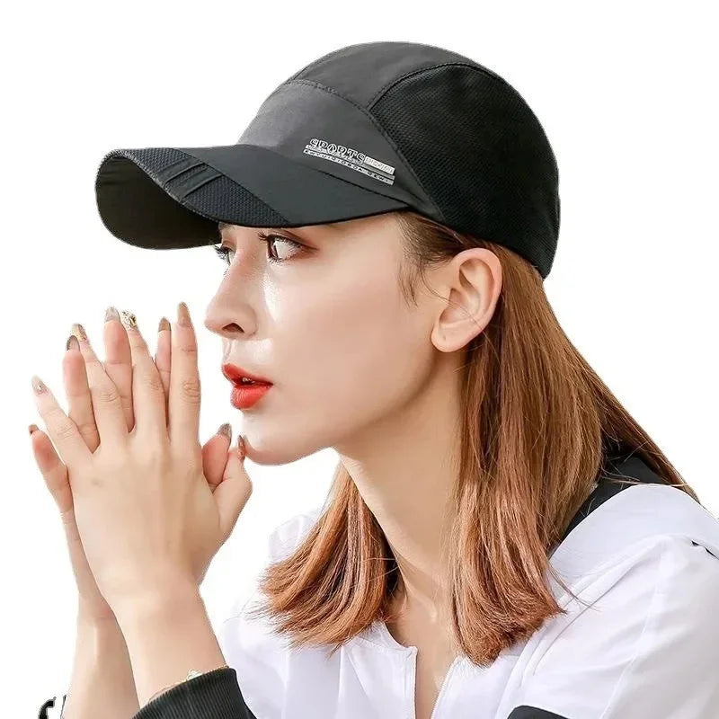 Adjustable unisex sports cap quick-drying for outdoor activities