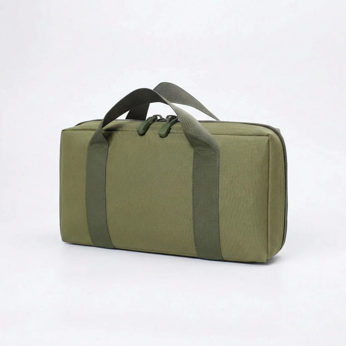 Compact tactical organiser pouch with wide zip access and multiple compartments