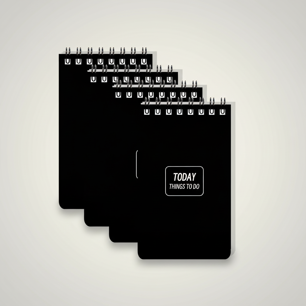 Compact A7 pocket notepad with top spiral binding and lined pages