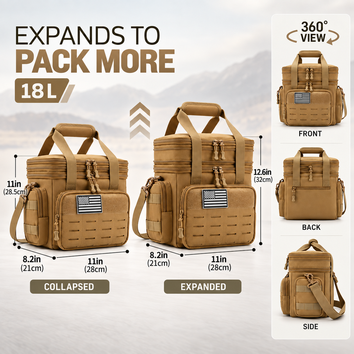 Thrives Outdoor | TactivaCool Tactical Insulated Cooler Bag