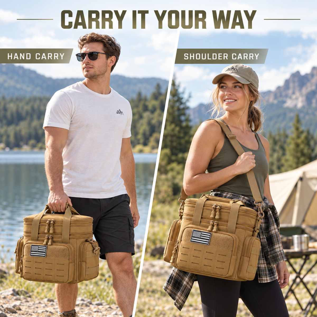 Thrives Outdoor | TactivaCool Tactical Insulated Cooler Bag