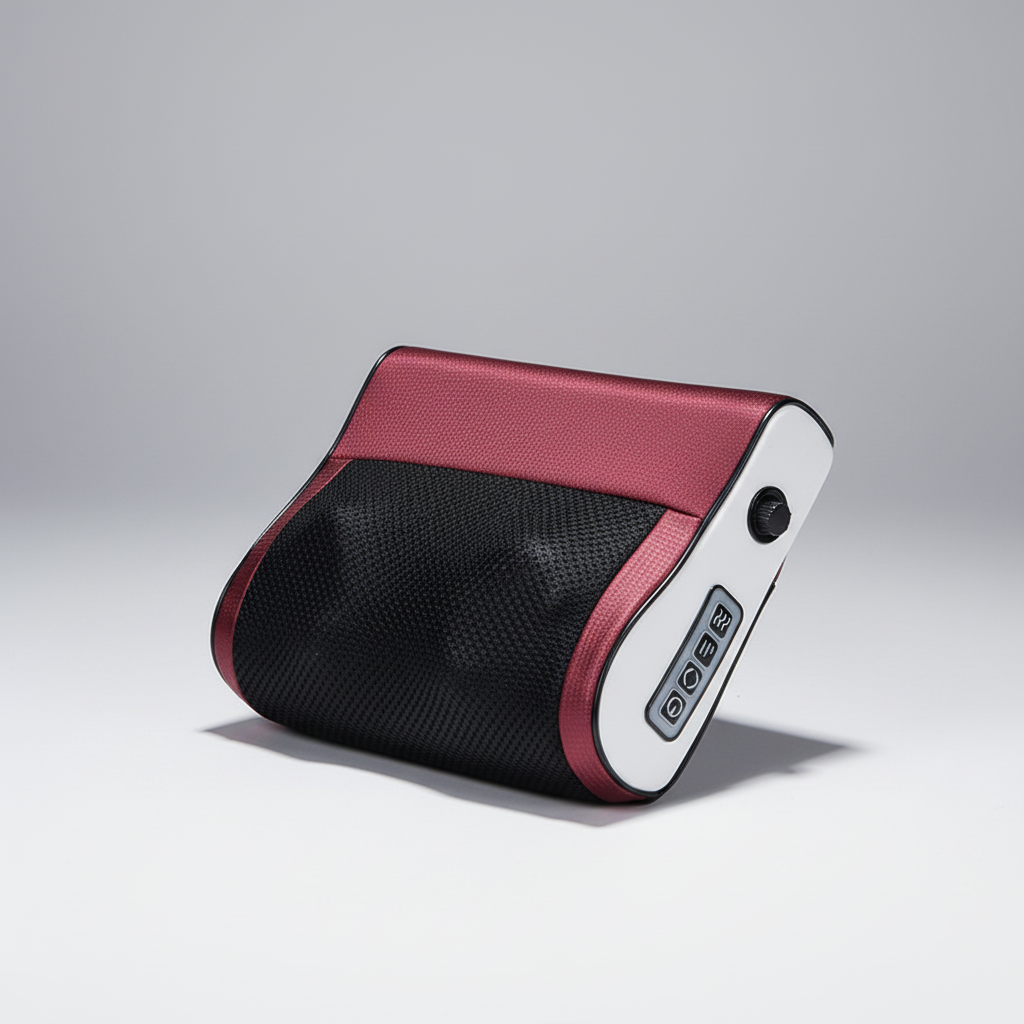 Heated neck massager with adjustable kneading and heat function