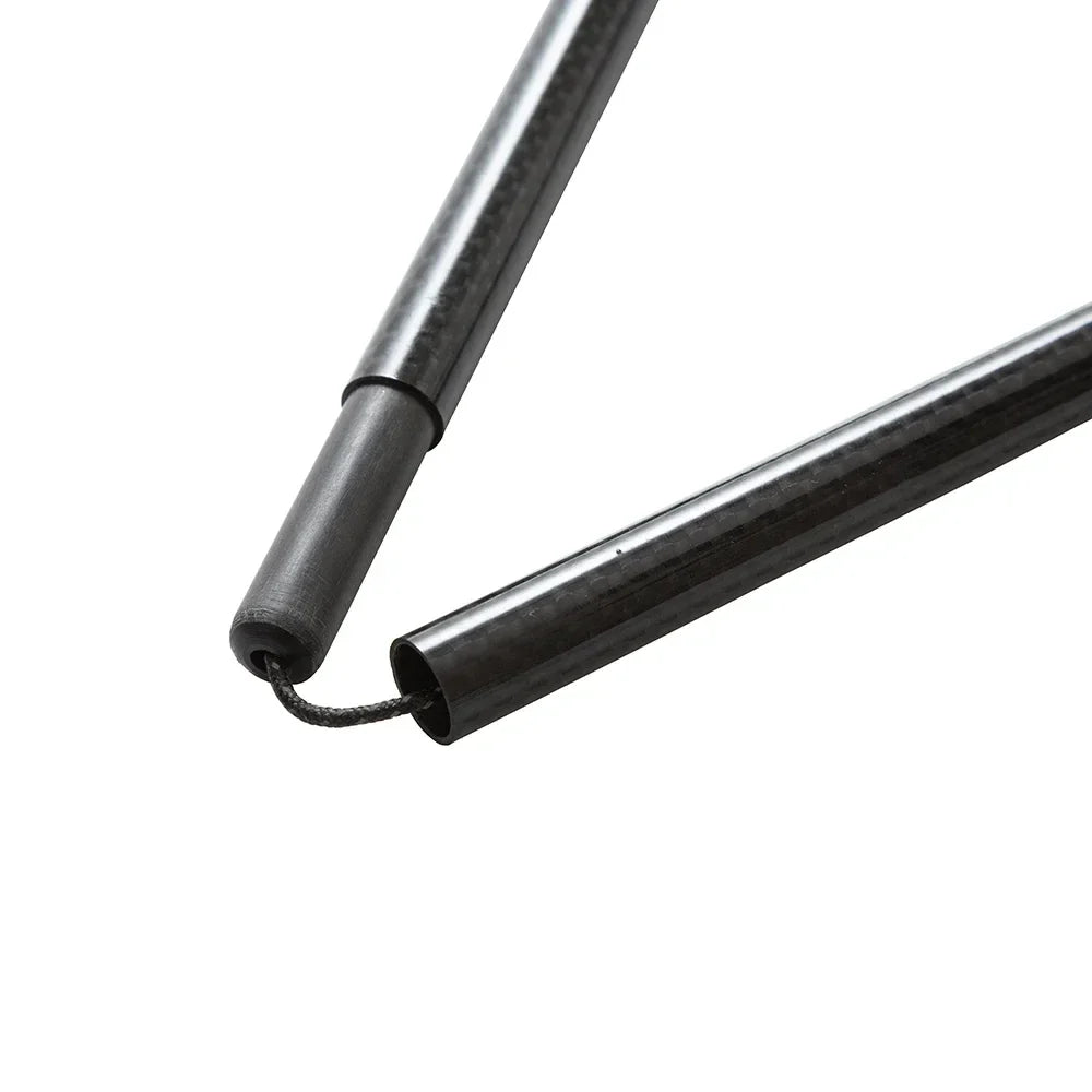 Ultralight collapsible carbon fibre trekking poles with non-slip EVA grip