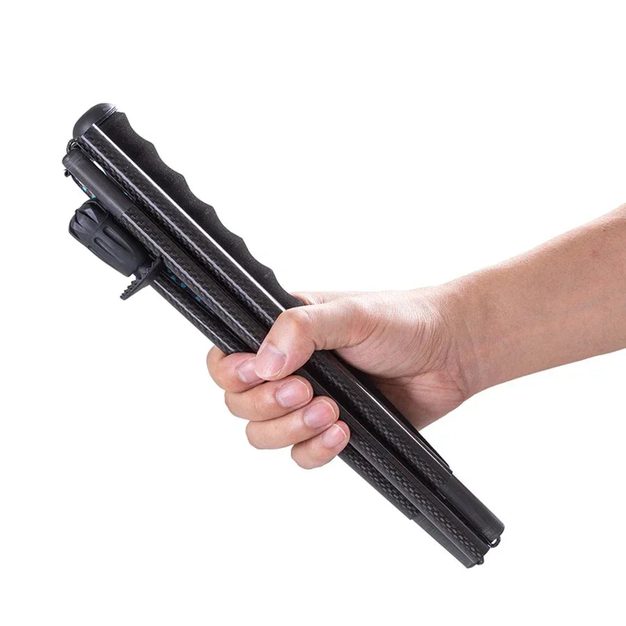 Ultralight collapsible carbon fibre trekking poles with non-slip EVA grip