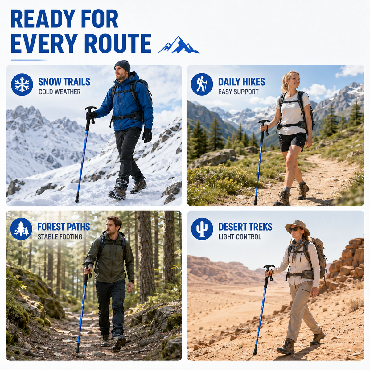 Thrives Outdoor | Trailara Foldable Telescopic Trekking Pole