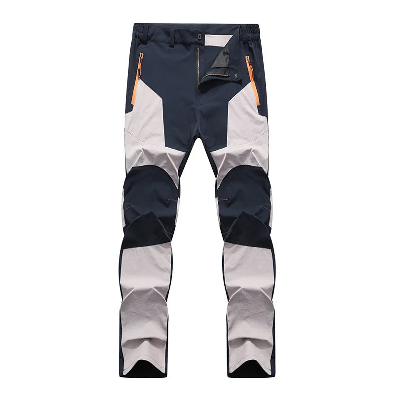 Water-repellent tactical cargo trousers with quick-drying fabric and reinforced knees