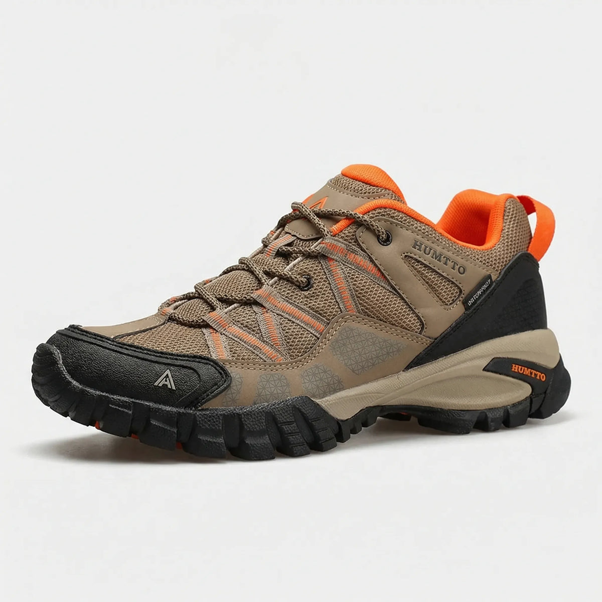 Men's breathable hiking shoes with lace-up fastening and cushioned sole