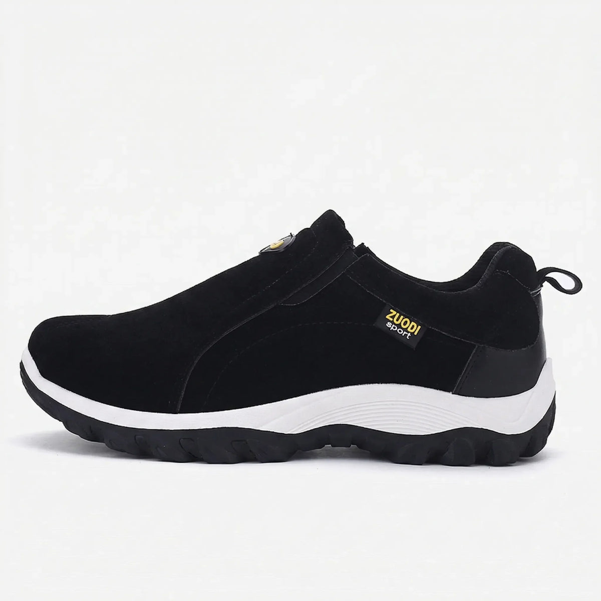 Men's slip-on hiking shoe breathable padded flat sole