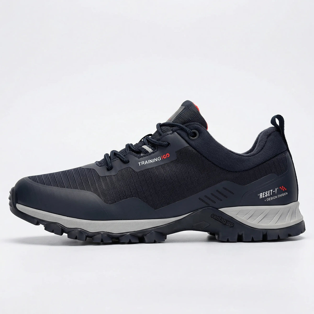 Men's waterproof hiking trainers with non-slip grip and durable construction