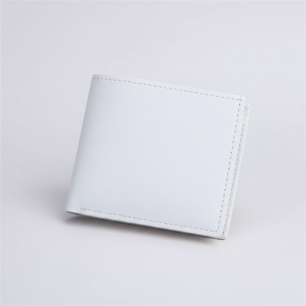 Slim bifold card wallet with zippered pocket and multiple card slots