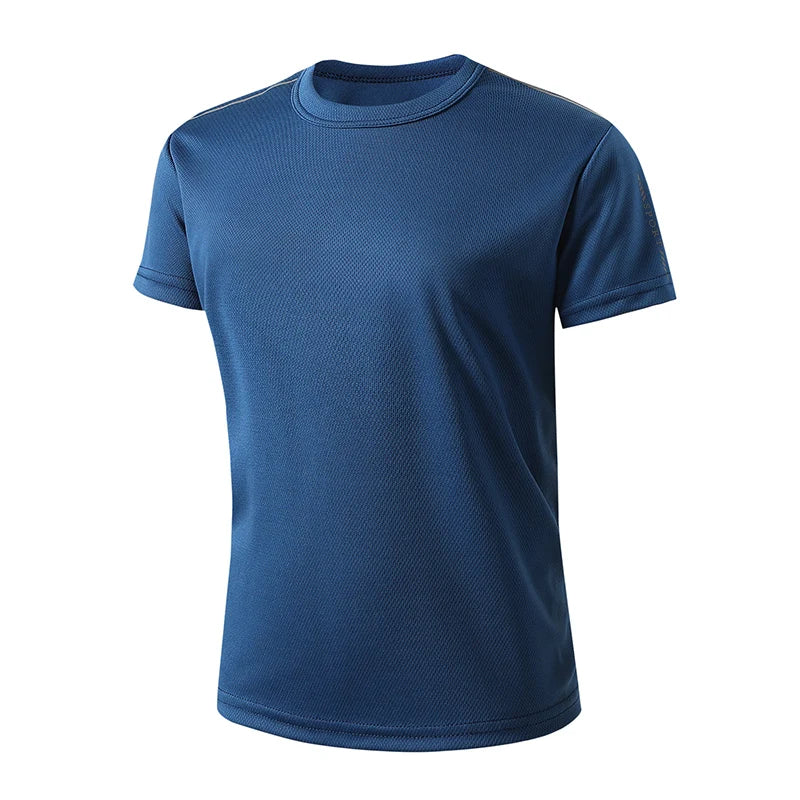 Kids quick-drying sports shirt with breathable knit material