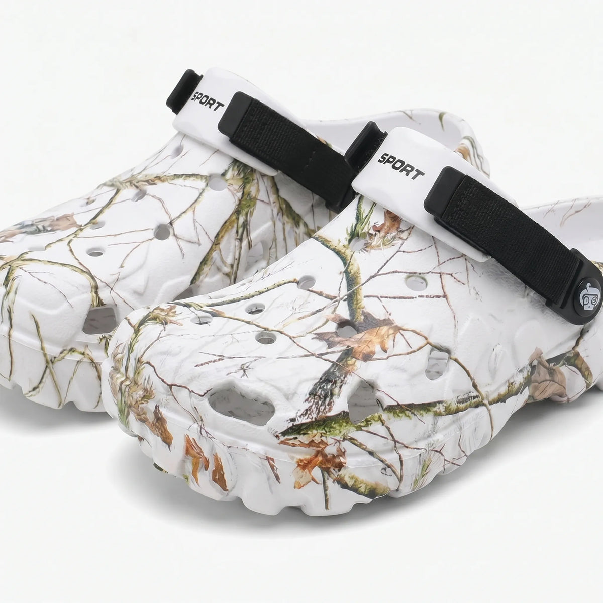 Men's camouflage clogs lightweight breathable with adjustable heel strap