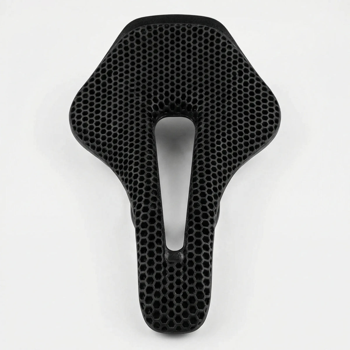 Ultralight 3D-printed bike saddle with hollow honeycomb structure