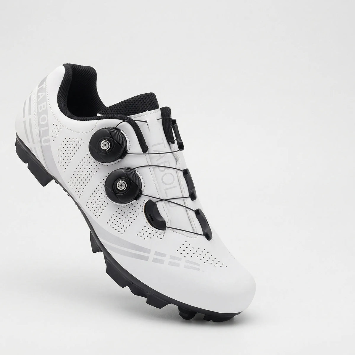 MTB cycling shoe with rotary knob closure and SPD cleat compatibility