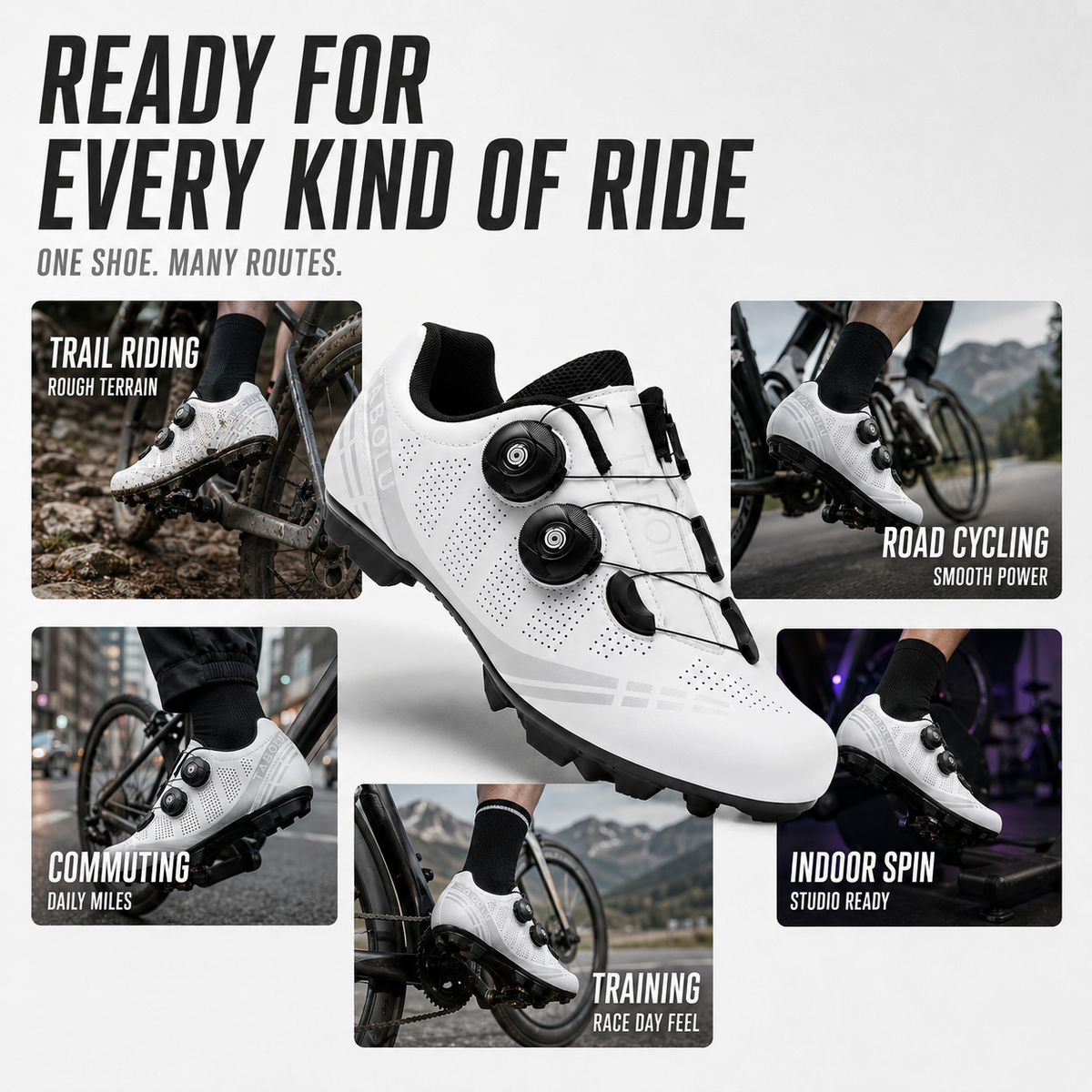 Thrives Outdoor | Veloctra Self-Locking MTB Cycling Shoe