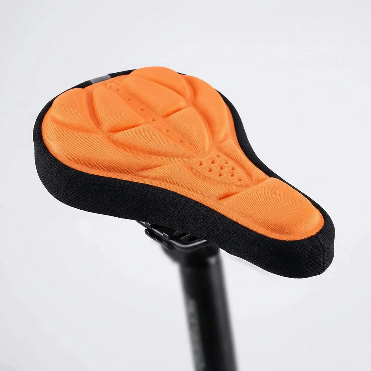 Padded bike saddle cover contoured non-slip comfort cushioning