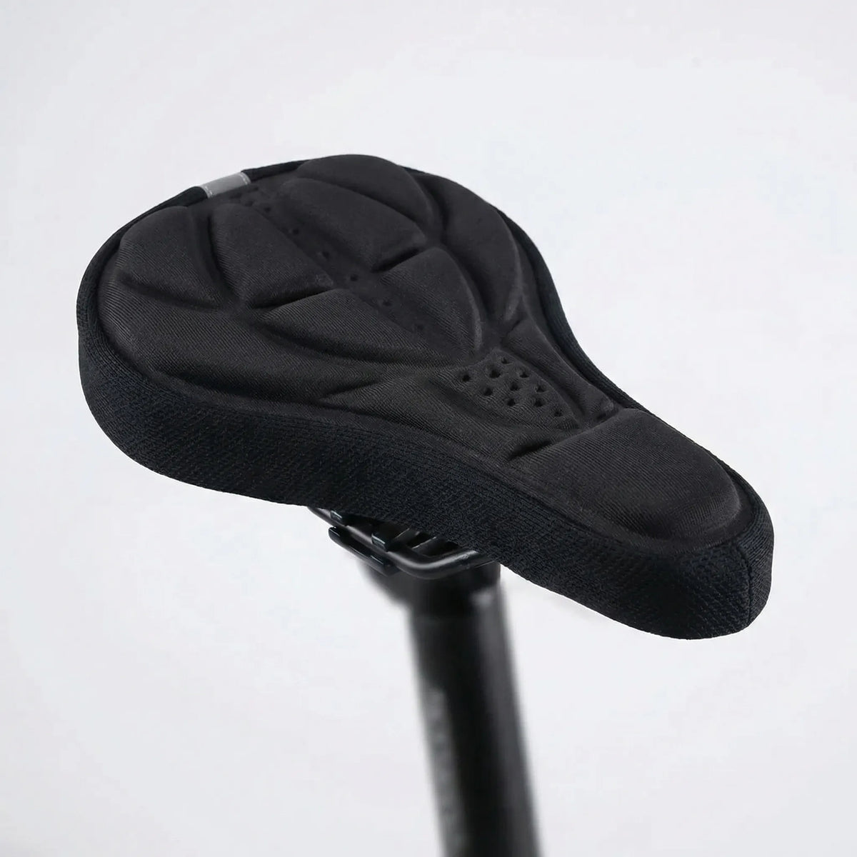 Padded bike saddle cover contoured non-slip comfort cushioning