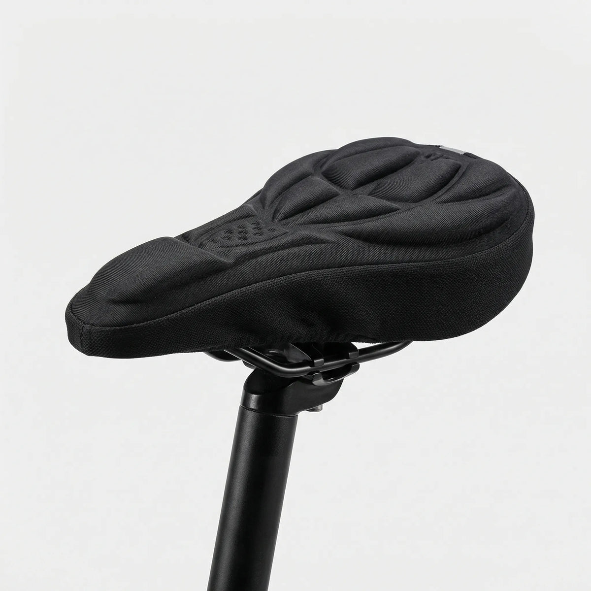 Padded bike saddle cover contoured non-slip comfort cushioning