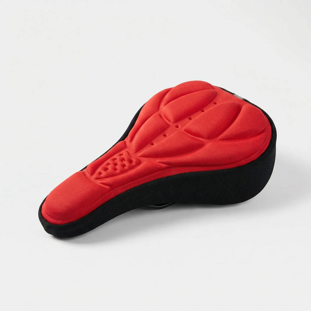 Padded bike saddle cover contoured non-slip comfort cushioning