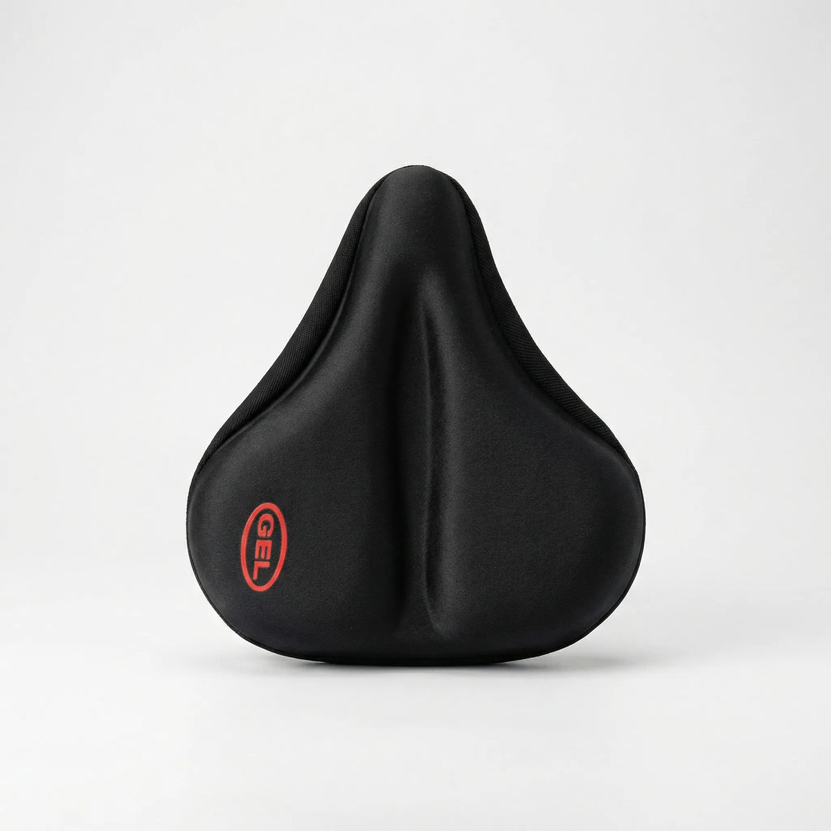 Padded bike seat cover with non-slip underside for cycling comfort