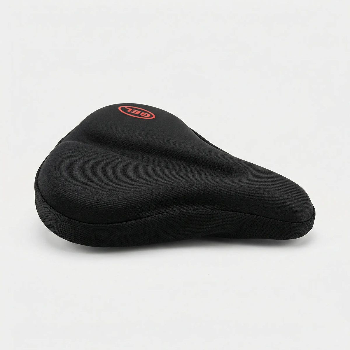 Padded bike seat cover with non-slip underside for cycling comfort