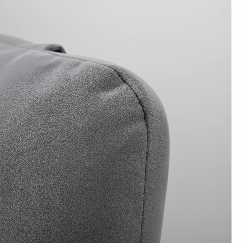 Universal car headrest cushion with soft microfibre cover and ergonomic neck support