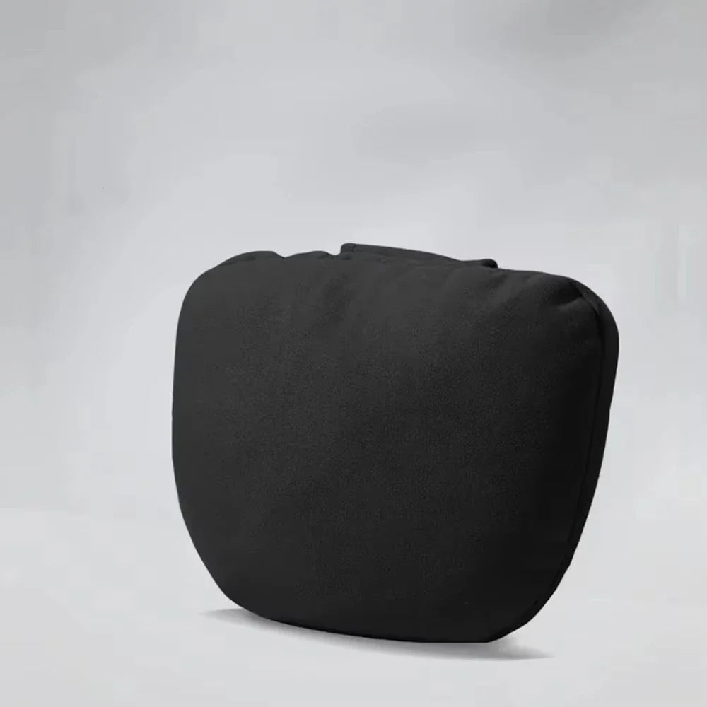 Universal car headrest cushion with soft microfibre cover and ergonomic neck support