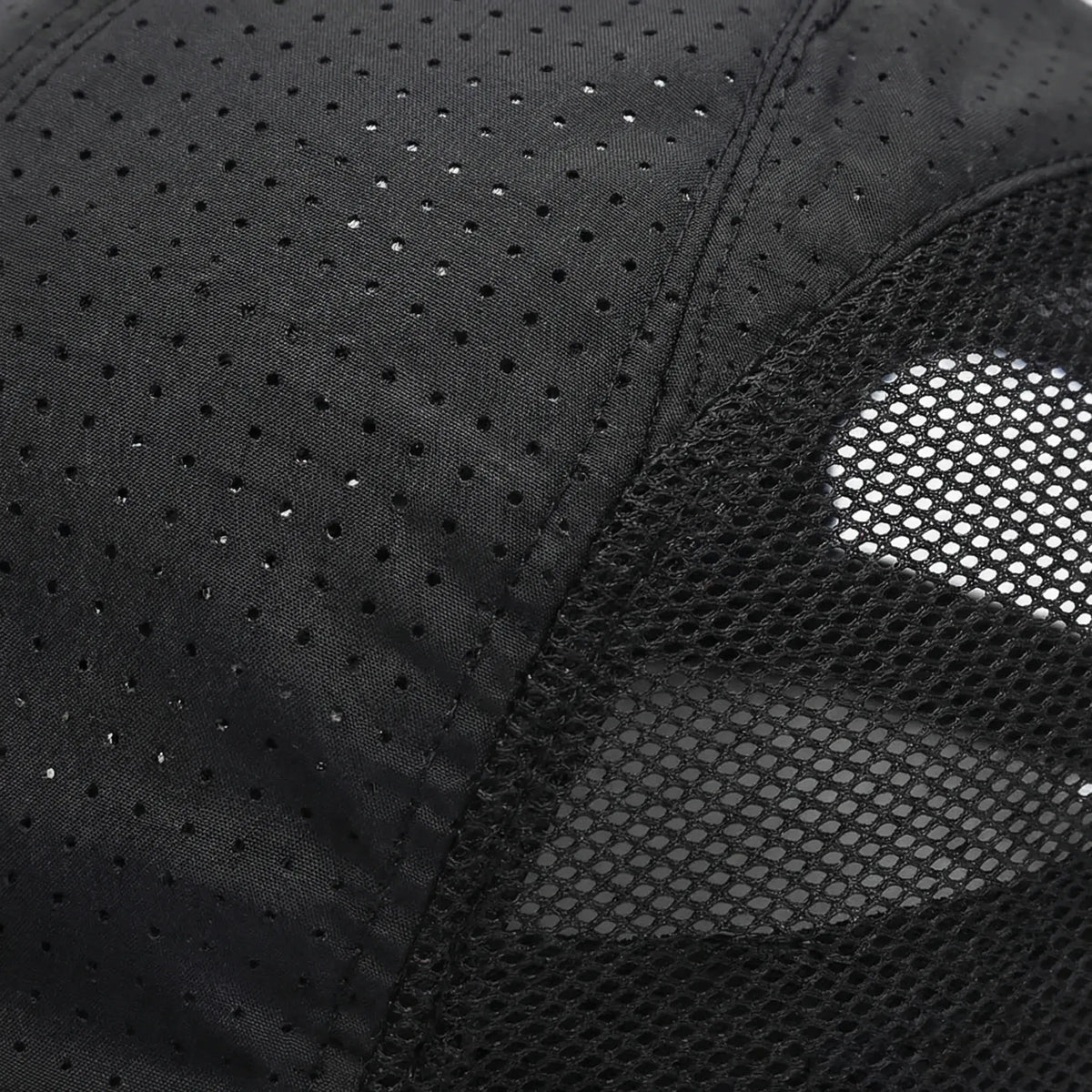 Lightweight UV protection baseball cap with mesh ventilation panels