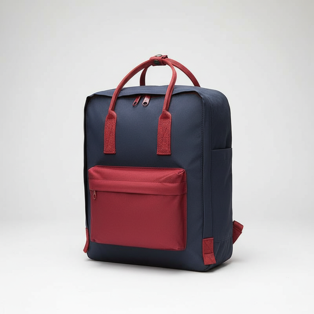 Compact waterproof backpack with ergonomic back and laptop pocket
