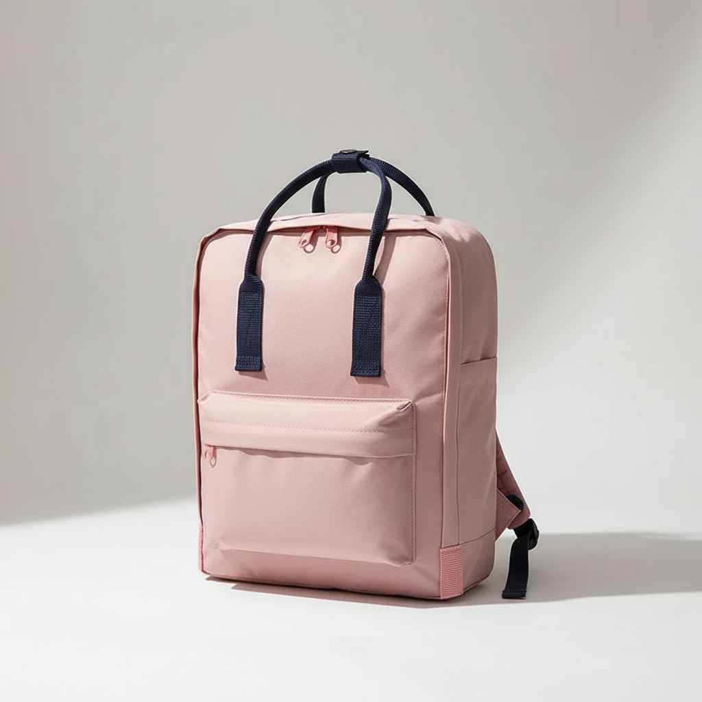 Compact waterproof backpack with ergonomic back and laptop pocket